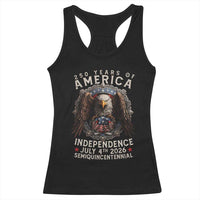 250 years Of America Independence Racerback Tank Top 250th American Anniversary Bald Eagle - Wonder Print Shop