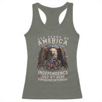 250 years Of America Independence Racerback Tank Top 250th American Anniversary Bald Eagle - Wonder Print Shop