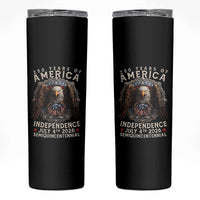 250 years Of America Independence Skinny Tumbler 250th American Anniversary Bald Eagle - Wonder Print Shop