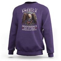 250 years Of America Independence Sweatshirt 250th American Anniversary Bald Eagle - Wonder Print Shop