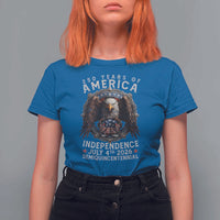 250 years Of America Independence T Shirt For Women 250th American Anniversary Bald Eagle - Wonder Print Shop