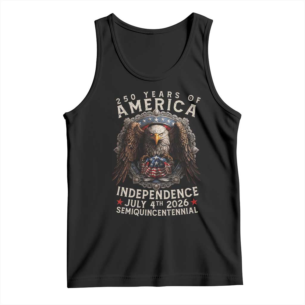 250 years Of America Independence Tank Top 250th American Anniversary Bald Eagle - Wonder Print Shop
