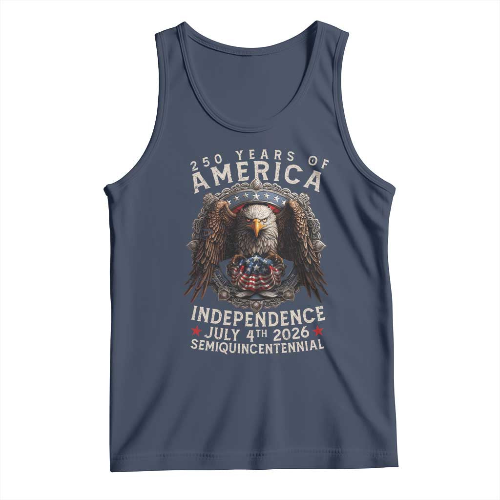 250 years Of America Independence Tank Top 250th American Anniversary Bald Eagle - Wonder Print Shop