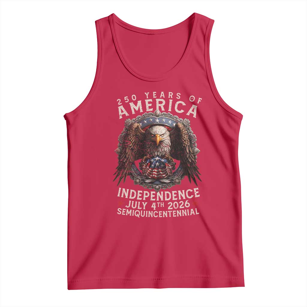 250 years Of America Independence Tank Top 250th American Anniversary Bald Eagle - Wonder Print Shop
