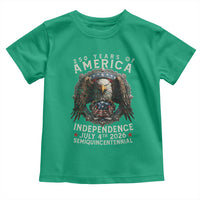 250 years Of America Independence Toddler T Shirt 250th American Anniversary Bald Eagle - Wonder Print Shop