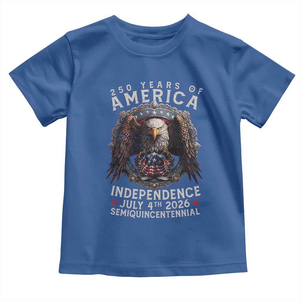 250 years Of America Independence Toddler T Shirt 250th American Anniversary Bald Eagle - Wonder Print Shop