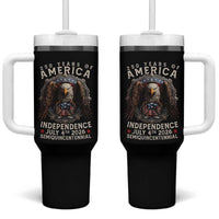 250 years Of America Independence Tumbler With Handle 250th American Anniversary Bald Eagle - Wonder Print Shop