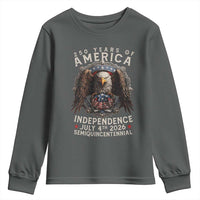 250 years Of America Independence Youth Sweatshirt 250th American Anniversary Bald Eagle - Wonder Print Shop