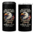 Patriotic USA Army Military 250th Anniversary 4 in 1 Can Cooler Tumbler 250 Years Of Defending Liberty Since 1775 - Wonder Print Shop