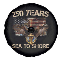 US Navy Military 250th Anniversary Spare Tire Cover 250 Years Sea To Shore Bald Eagle - Wonder Print Shop
