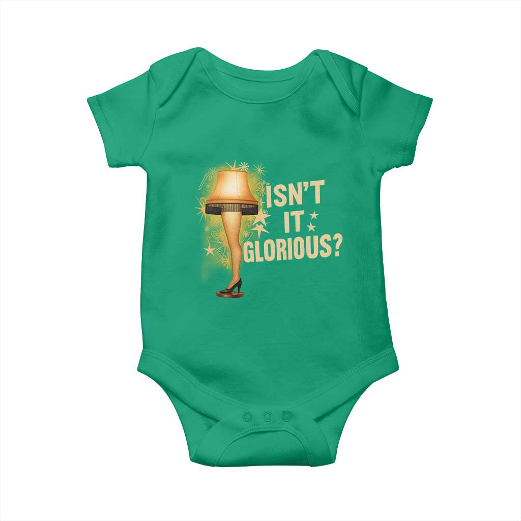 Funny Christmas Movie Leg Lamp Baby Onesie Isnt It Glorious - Wonder Print Shop