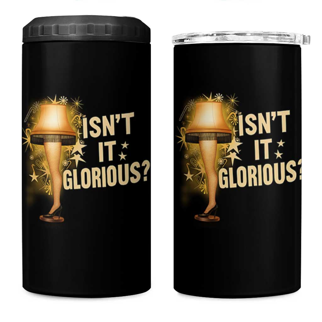 Funny Christmas Movie Leg Lamp 4 in 1 Can Cooler Tumbler Isnt It Glorious - Wonder Print Shop