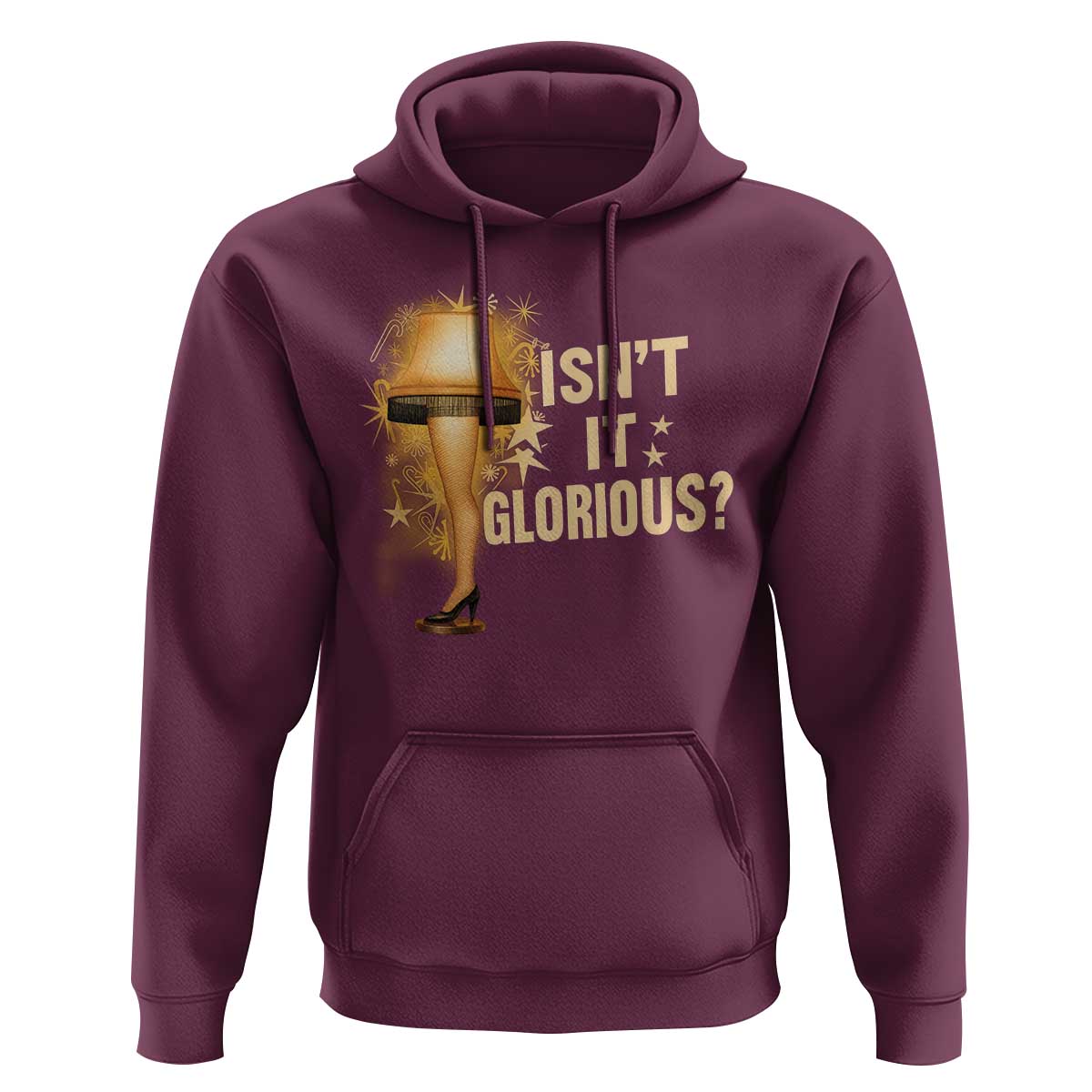 Funny Christmas Movie Leg Lamp Hoodie Isnt It Glorious - Wonder Print Shop