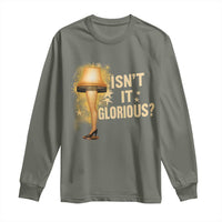 Funny Christmas Movie Leg Lamp Long Sleeve Shirt Isnt It Glorious - Wonder Print Shop
