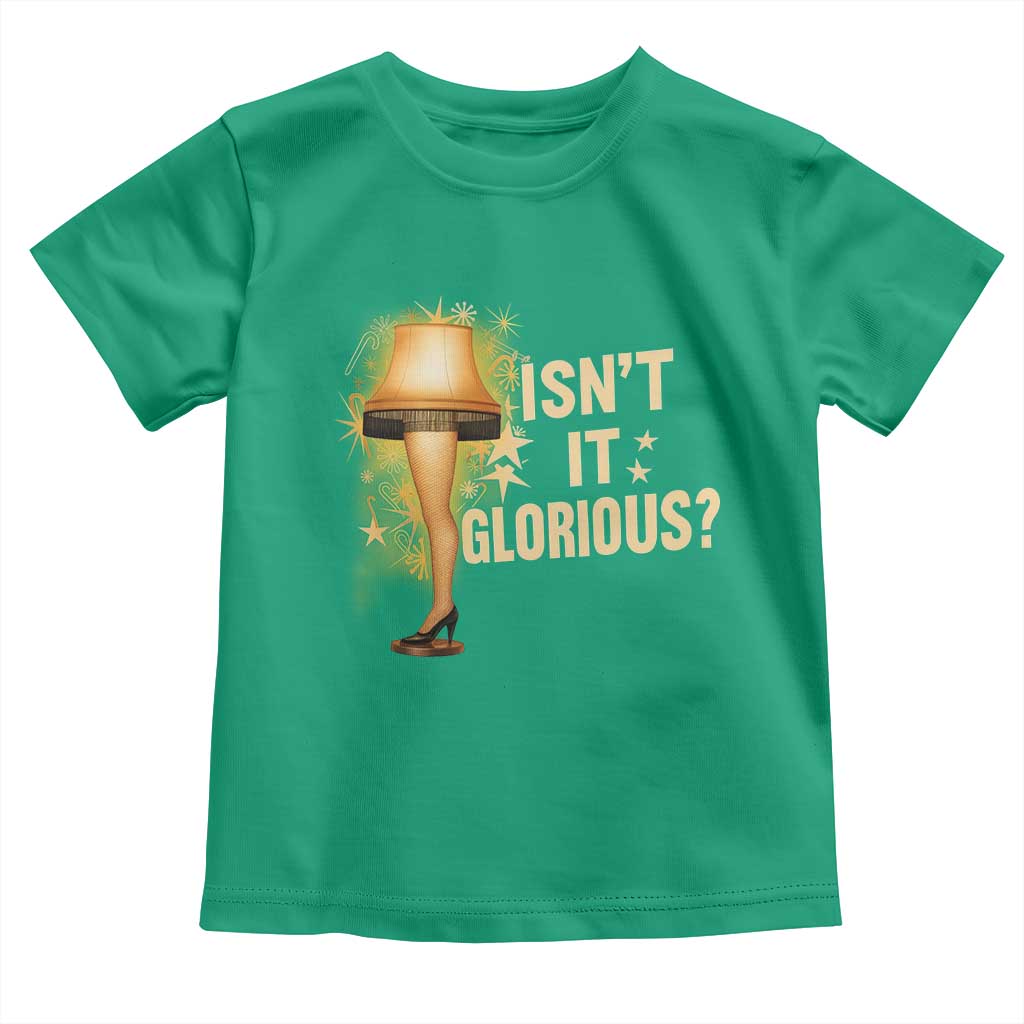 Funny Christmas Movie Leg Lamp Toddler T Shirt Isnt It Glorious - Wonder Print Shop