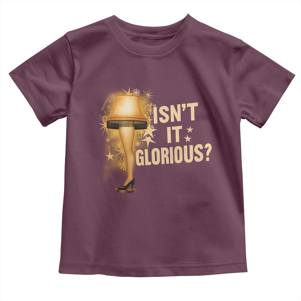 Funny Christmas Movie Leg Lamp Toddler T Shirt Isnt It Glorious - Wonder Print Shop