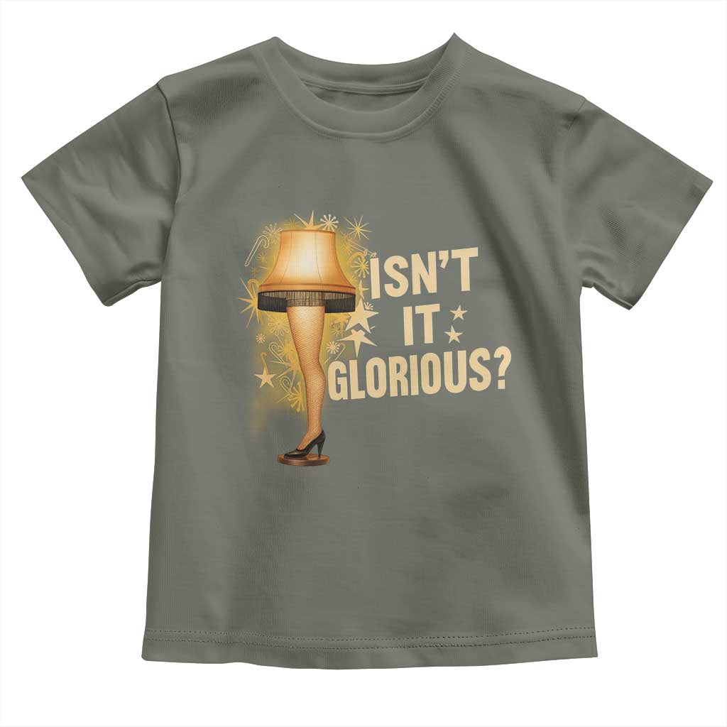 Funny Christmas Movie Leg Lamp Toddler T Shirt Isnt It Glorious - Wonder Print Shop