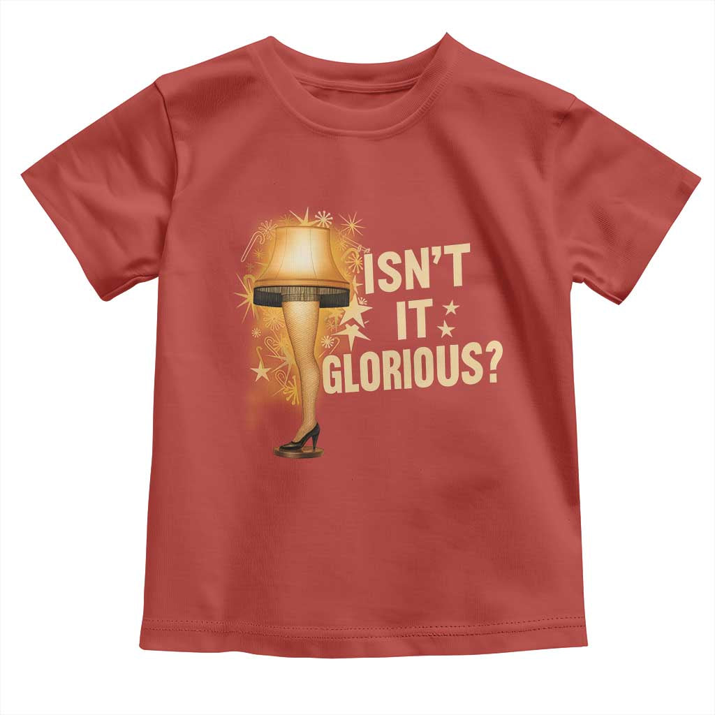 Funny Christmas Movie Leg Lamp Toddler T Shirt Isnt It Glorious - Wonder Print Shop