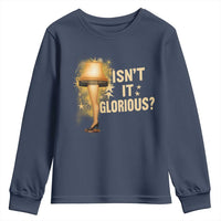 Funny Christmas Movie Leg Lamp Youth Sweatshirt Isnt It Glorious - Wonder Print Shop