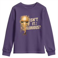 Funny Christmas Movie Leg Lamp Youth Sweatshirt Isnt It Glorious - Wonder Print Shop