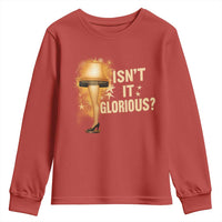 Funny Christmas Movie Leg Lamp Youth Sweatshirt Isnt It Glorious - Wonder Print Shop
