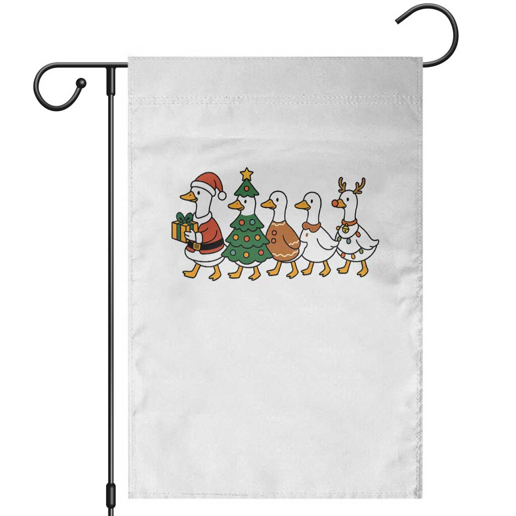 Funny Christmas Silly Goose Poultry Animal Lovers Garden Flag - Wonder Print Shop