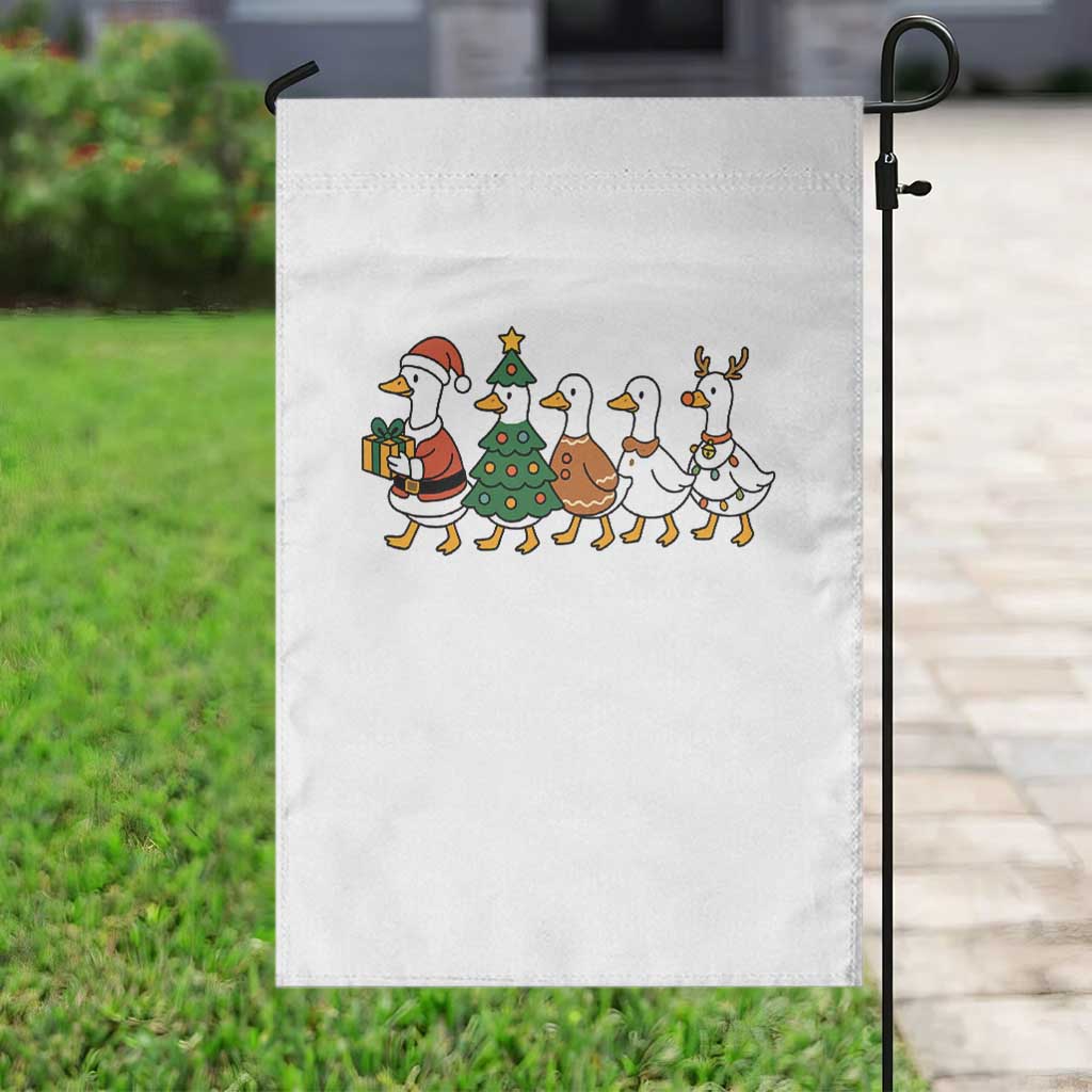 Funny Christmas Silly Goose Poultry Animal Lovers Garden Flag - Wonder Print Shop