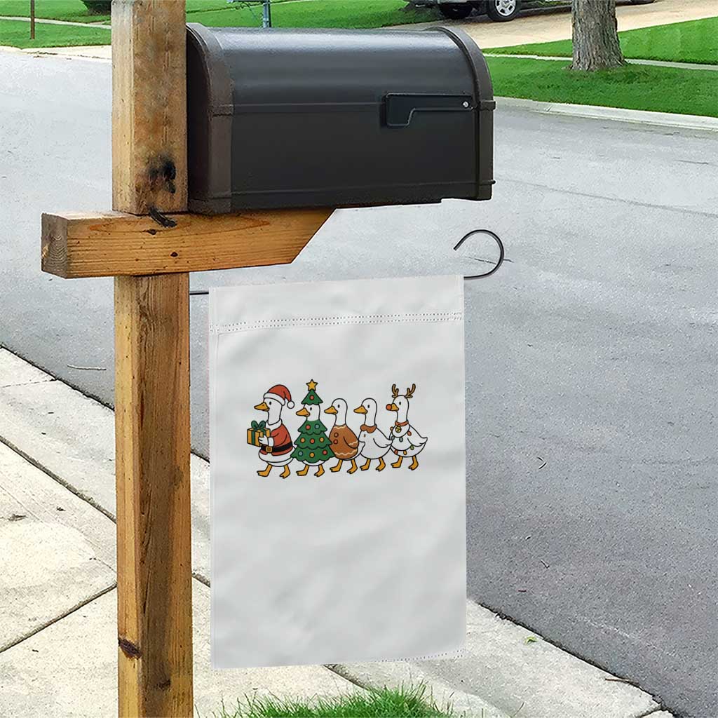 Funny Christmas Silly Goose Poultry Animal Lovers Garden Flag - Wonder Print Shop