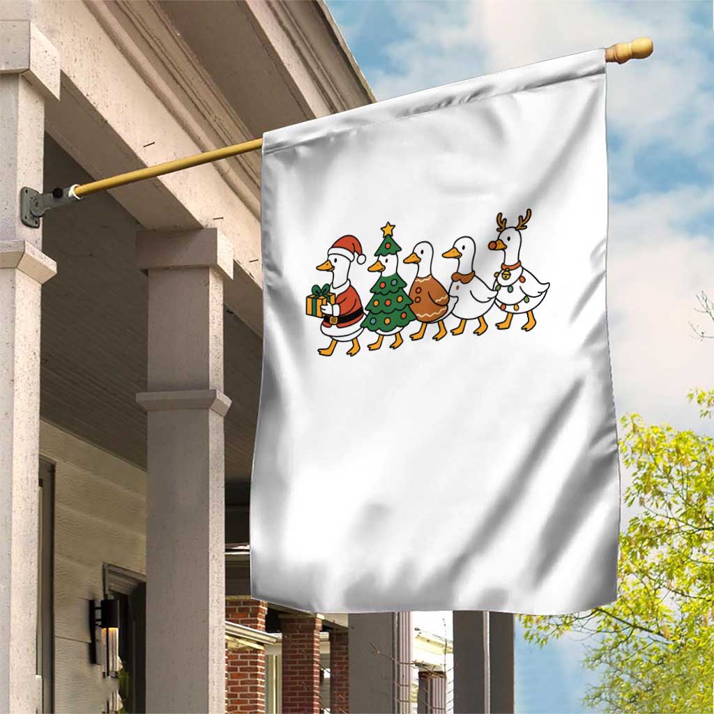 Funny Christmas Silly Goose Poultry Animal Lovers Garden Flag - Wonder Print Shop