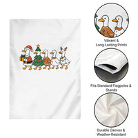 Funny Christmas Silly Goose Poultry Animal Lovers Garden Flag - Wonder Print Shop