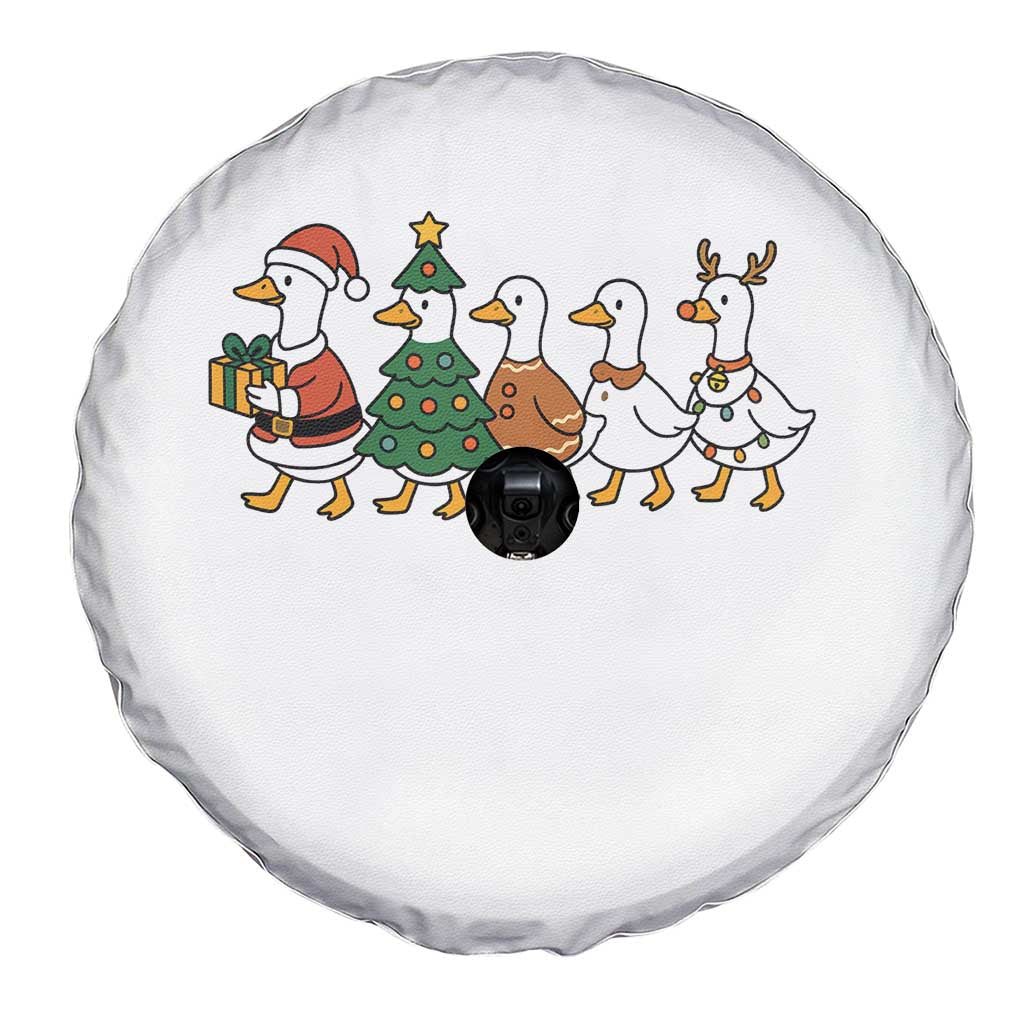 Funny Christmas Silly Goose Poultry Animal Lovers Spare Tire Cover - Wonder Print Shop