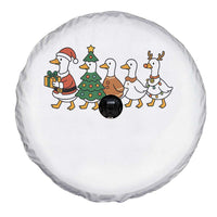 Funny Christmas Silly Goose Poultry Animal Lovers Spare Tire Cover - Wonder Print Shop