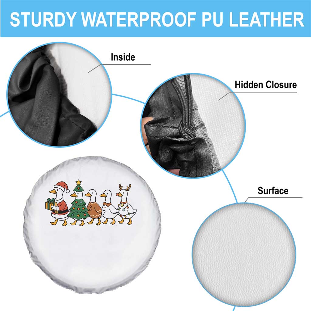 Funny Christmas Silly Goose Poultry Animal Lovers Spare Tire Cover - Wonder Print Shop
