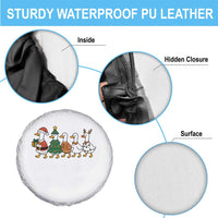 Funny Christmas Silly Goose Poultry Animal Lovers Spare Tire Cover - Wonder Print Shop