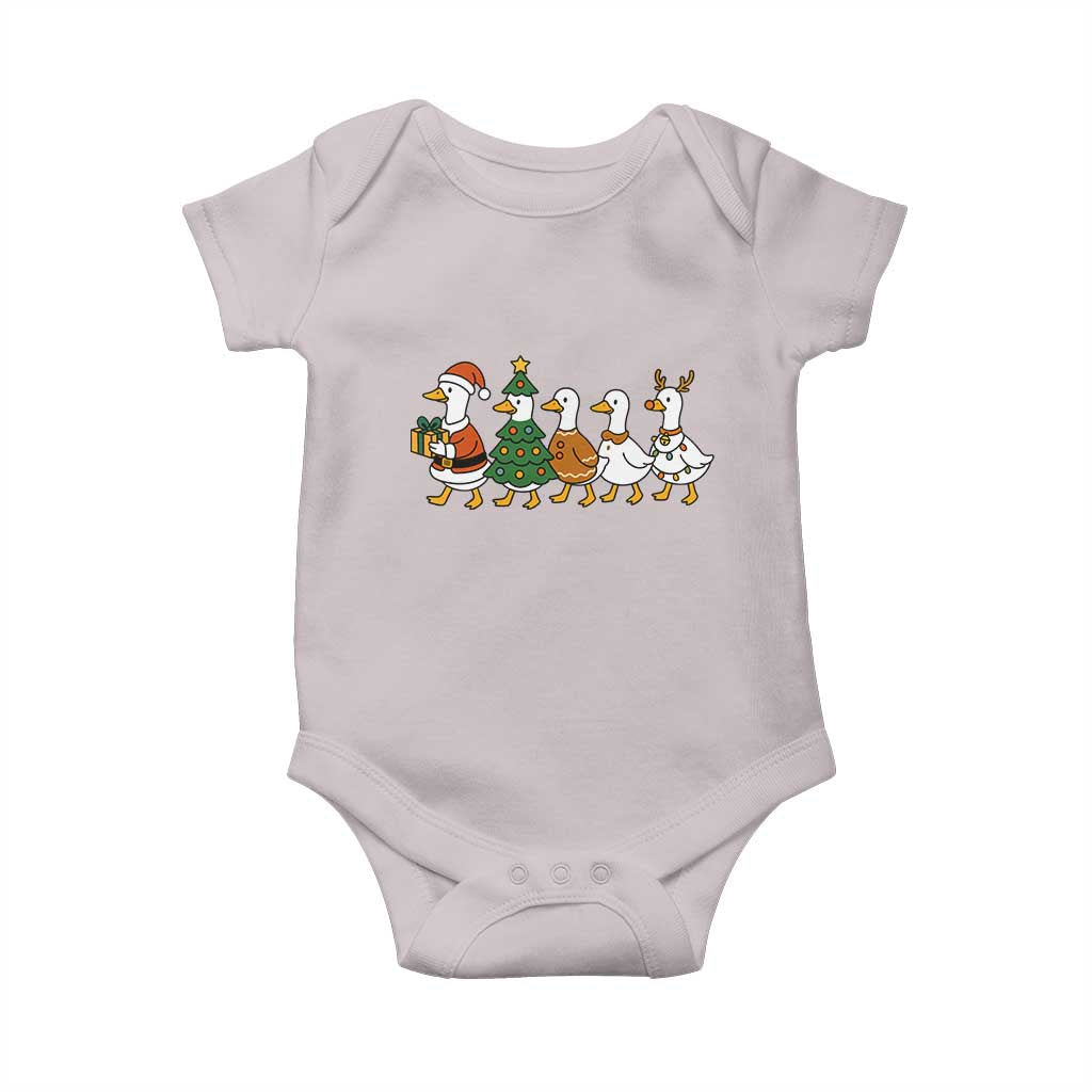 Funny Christmas Silly Goose Poultry Animal Lovers Baby Onesie - Wonder Print Shop