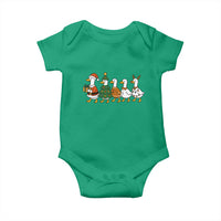 Funny Christmas Silly Goose Poultry Animal Lovers Baby Onesie - Wonder Print Shop