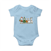 Funny Christmas Silly Goose Poultry Animal Lovers Baby Onesie - Wonder Print Shop