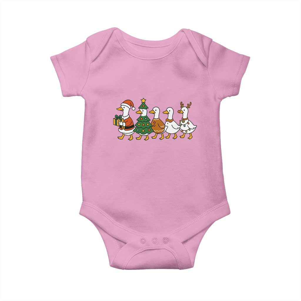 Funny Christmas Silly Goose Poultry Animal Lovers Baby Onesie - Wonder Print Shop