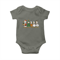 Funny Christmas Silly Goose Poultry Animal Lovers Baby Onesie - Wonder Print Shop