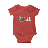 Funny Christmas Silly Goose Poultry Animal Lovers Baby Onesie - Wonder Print Shop