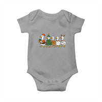 Funny Christmas Silly Goose Poultry Animal Lovers Baby Onesie - Wonder Print Shop