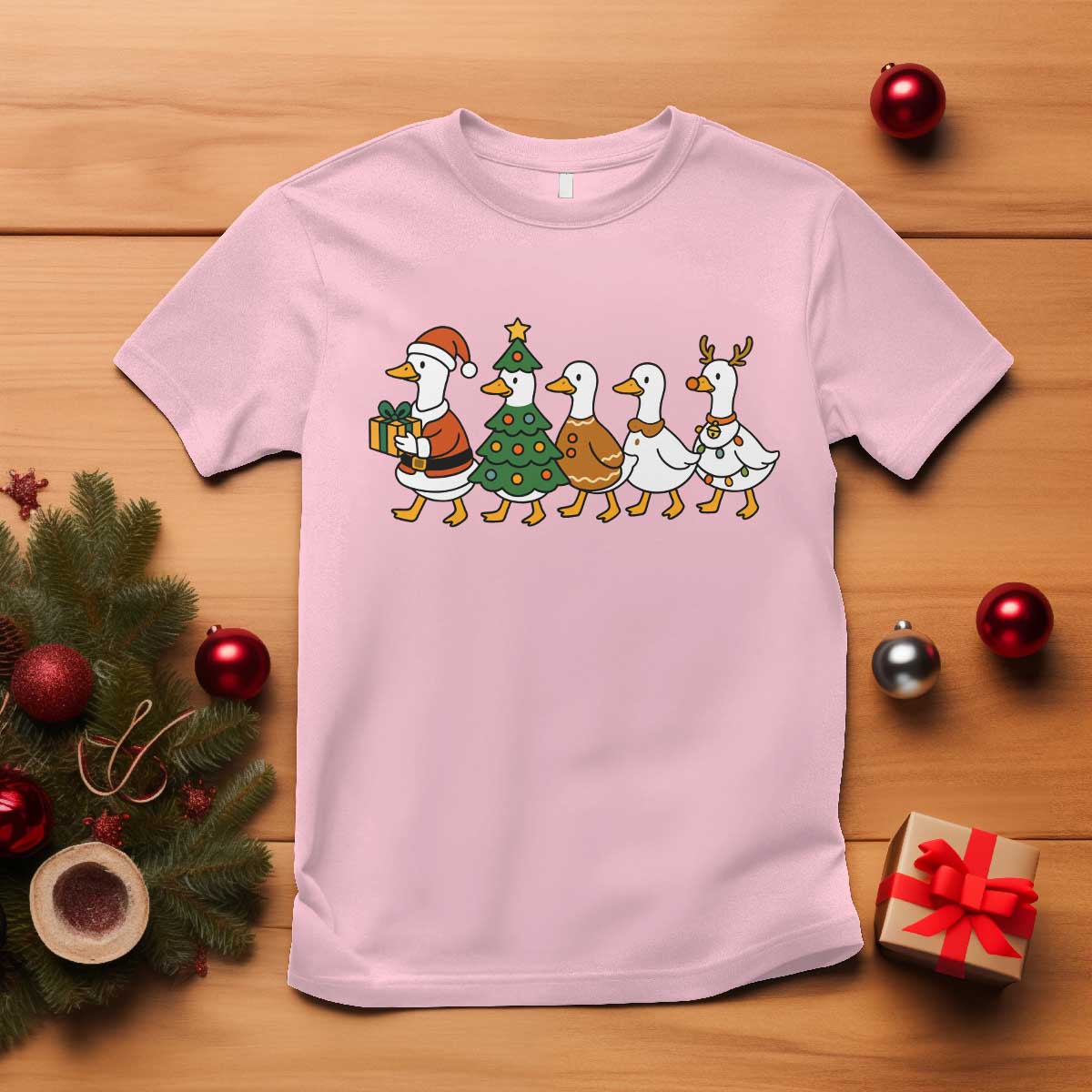 Funny Christmas Silly Goose Poultry Animal Lovers T Shirt - Wonder Print Shop