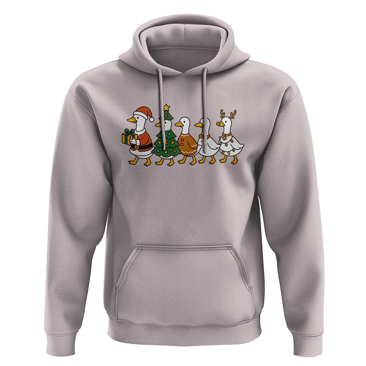 Funny Christmas Silly Goose Poultry Animal Lovers Hoodie - Wonder Print Shop