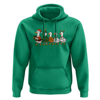 Funny Christmas Silly Goose Poultry Animal Lovers Hoodie - Wonder Print Shop