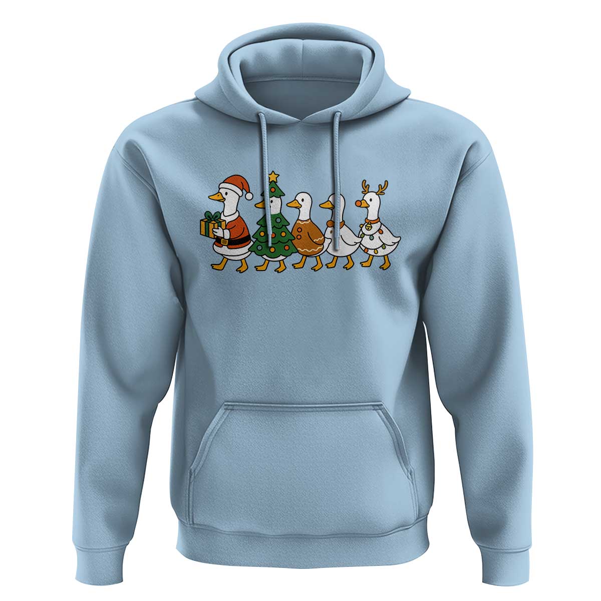 Funny Christmas Silly Goose Poultry Animal Lovers Hoodie - Wonder Print Shop