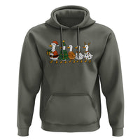 Funny Christmas Silly Goose Poultry Animal Lovers Hoodie - Wonder Print Shop