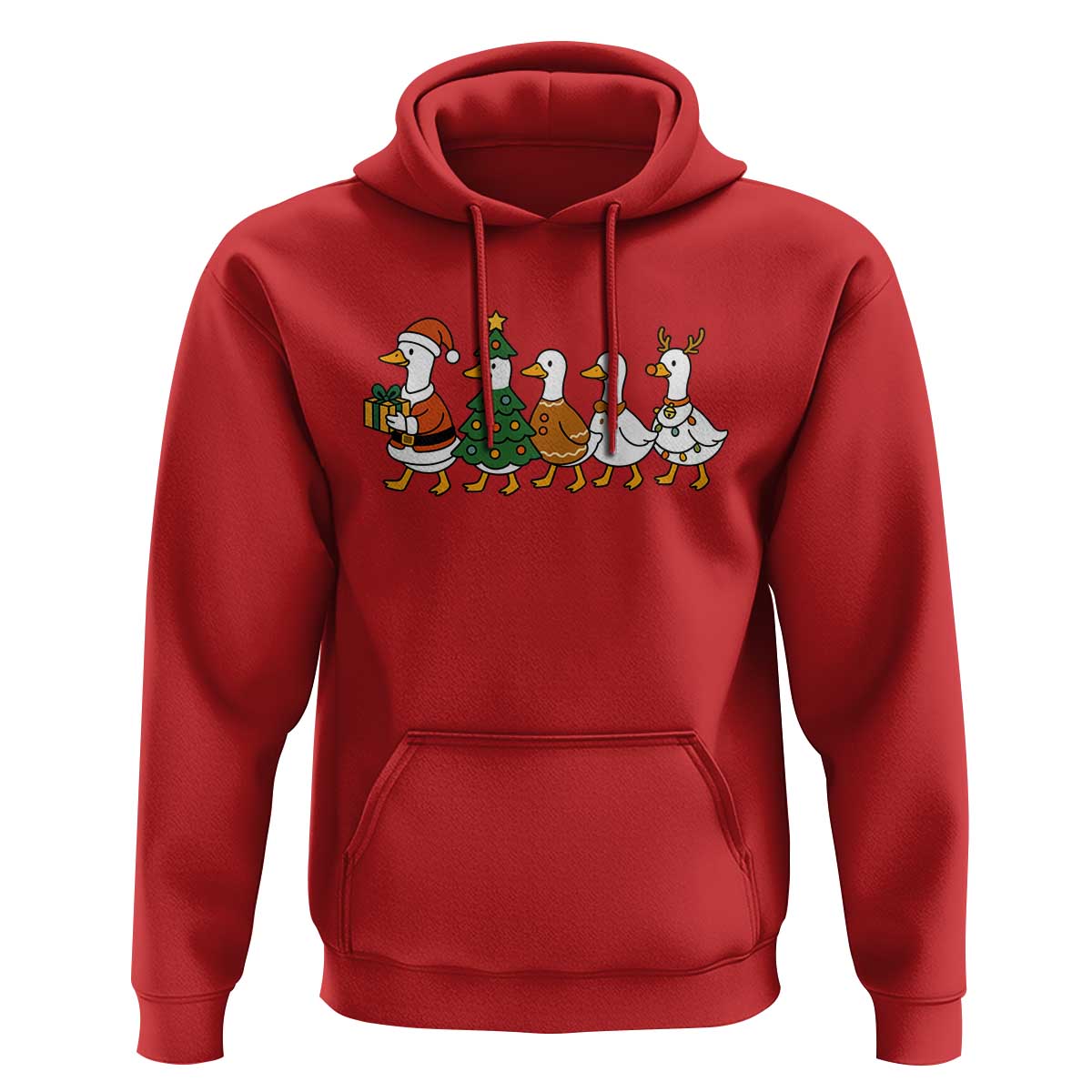 Funny Christmas Silly Goose Poultry Animal Lovers Hoodie - Wonder Print Shop