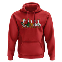 Funny Christmas Silly Goose Poultry Animal Lovers Hoodie - Wonder Print Shop