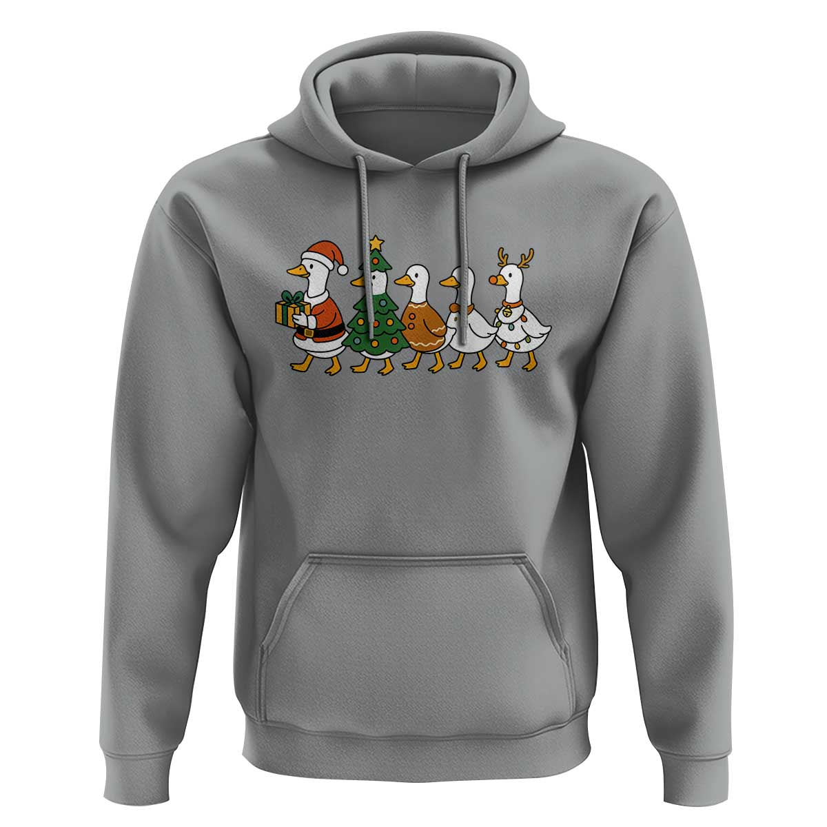 Funny Christmas Silly Goose Poultry Animal Lovers Hoodie - Wonder Print Shop