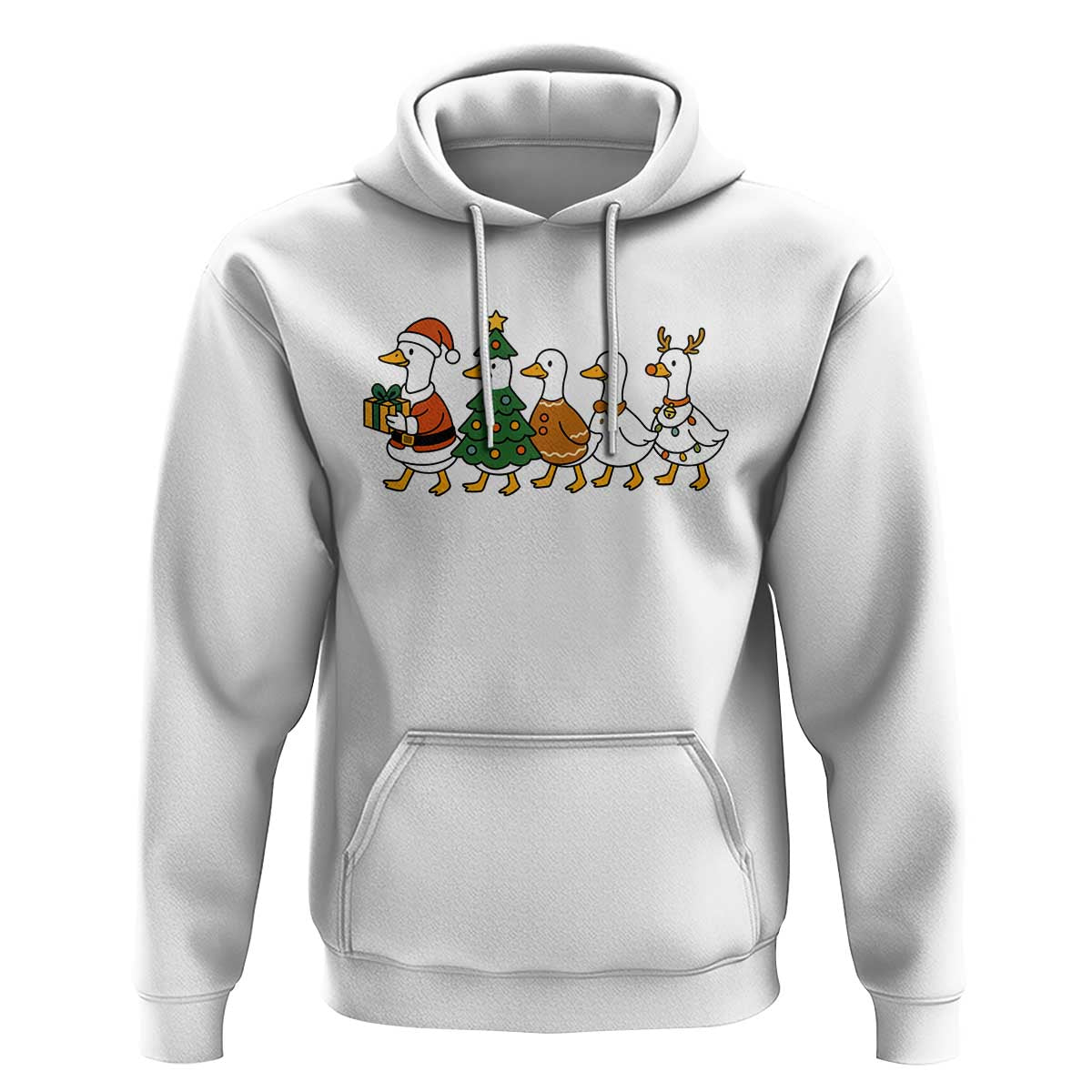 Funny Christmas Silly Goose Poultry Animal Lovers Hoodie - Wonder Print Shop